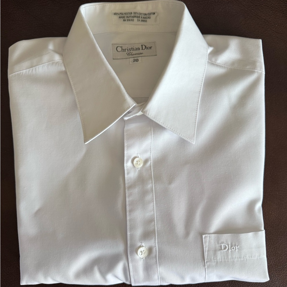 Christian Dior white dress shirt size 20